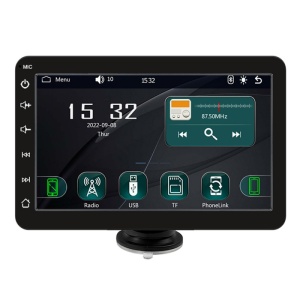 Sistem Multimedia Techstar® Navigatie Apple Carplay/Android 7095P, Ecran Touch 7 Inch 1080P Full HD, Bluetooth 5.0, Mirror Link/Card TF/USB/AUX, Negru - Img 12