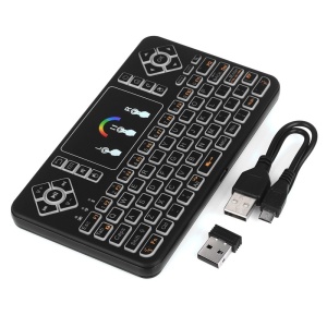 Tastatura Wireless Techstar® Q9 Iluminata RGB , QWERTY, Plug&Play, Tochpad, Tastatura, Mouse - Img 13