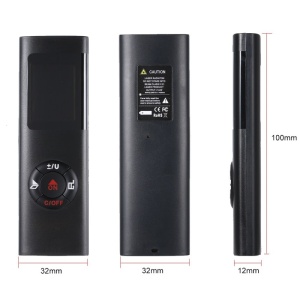 Telemetru Multimetru Mini Digital Smart Techstar® de 40m, cu Laser, Portabil si cu USB pt Masurat Distanta - Img 5