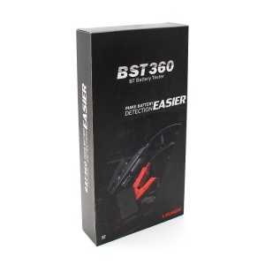 prezentare ambalaj tester Launch X431 BST360 fata si spate cutie