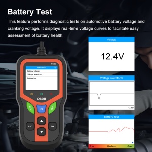 Flux de date motor si test baterie afisate simultan