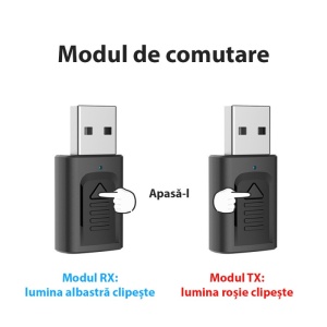prezentare moduri utilizare transmitator receptor audio bluetooth techstar m135