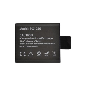 Acumulator Reincarcabil PG1050, compatibil cu EKEN, SJCAM, si orice Camera Sport OEM, Li-Ion 1050mAH - Img 1