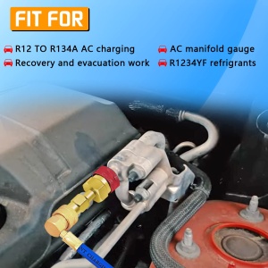 adaptor rapid R1234yf la R134a Techstar montat pe port AC auto