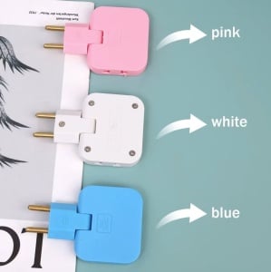 Adaptor triplu cu porturi USB disponibil in culori pastel