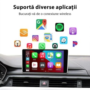 Ecran functii Apple CarPlay si Android Auto Carlinkit CP2A