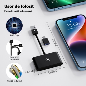 Pachet adaptor wireless Techstar pentru iPhone iOS 10+