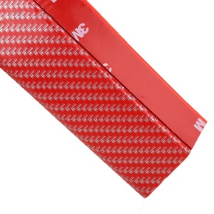 Banda Protectie Rosie Spoiler, Bara Tuning Auto Universala din Cauciuc Model Fibra de Carbon 2.5 M - Img 10