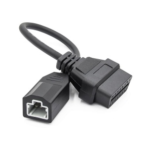 Cablu adaptor Honda 3 pin rotund la OBD2 16 pin, mufe apropiate