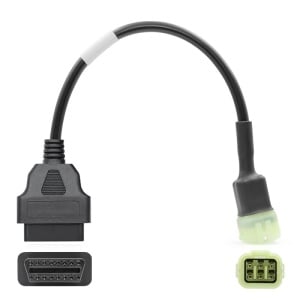 mufa adaptor Techstar OBD2 6 pini la 16 pini compatibila Kawasaki