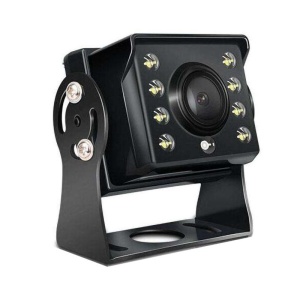 camera marsarier auto cu iluminare IR LED si carcasa metalica neagra