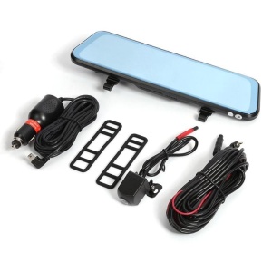 Camera Video Auto tip Oglinda Dubla, Tip T12+ Display 9.66" Touch Screen, Night Vision, Dash Cam, Dual Lens - Img 9