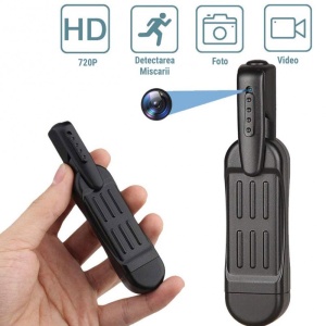 Camera Video Techstar® SpyPen, 720P, Audio Video, MicroSD, Forma Pix, 62° Unghi Filmare - Img 9