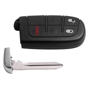 Carcasa cheie auto Techstar Chrysler Dodge Jeep Fiat 3 butoane vedere laterala cu lama rabatata