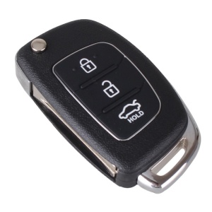 Carcasa cheie auto 3 butoane TOY40 Hyundai Santa FE IX25 IX35 IX45 vedere frontala cu butoane vizibile