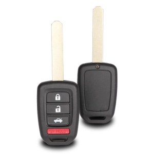 Carcasa cheie auto Techstar compatibila Honda Accord Civic CR-V Pilot Fit, set complet cu lama si butoane 4 functii