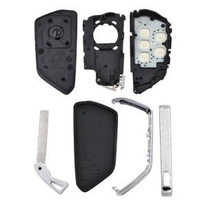 set carcasa si componente interne pentru cheie auto vw skoda seat 3 butoane mqb