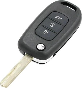 Carcasă cheie Renault cu lamă desfăcută – unghi oblic