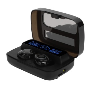 Casti Smart Techstar® M9-17, Wireless, Bluetooth V5.1, Touch, Display Digital, 2000mAh, pentru iPhone Xiaomi Huawei, Negru - Img 6