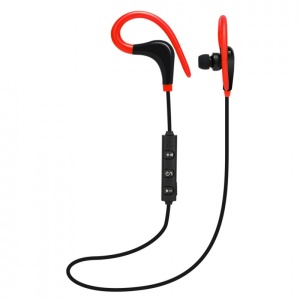 Casti Wireless Techstar® BT200, Bluetooth 4.1 ,HD Audio, Rezistente la Transpiratie, Comenzi pe Fir, Rosu - Img 3
