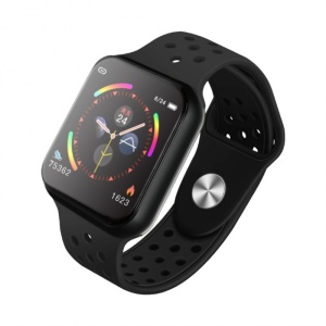 Ceas Smartwatch Techstar® F8, 1.30 inch IPS, Bluetooth 4.0, Monitorizare Puls, Tensiune, Alerte Sedentarism, Hidratare, Negru - Img 3