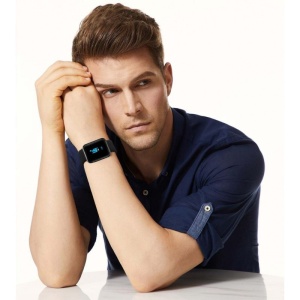 Ceas Smartwatch Techstar® I5 S, 1.3 inch OLED, Bluetooth 4.0 + EDR, Monitorizare Tensiune, Puls, Oxigenare Sange, Mov, Bratara Metal, Inchidere Magnetica - Img 3