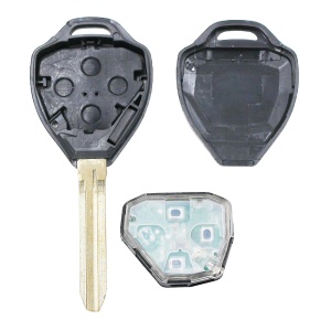 Carcasa si cheie auto Techstar compatibila cu Toyota RAV4 Corolla Yaris 2 butoane