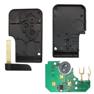 Carcasa si placa electronica cheie card Renault, PCF7947, 433Mhz
