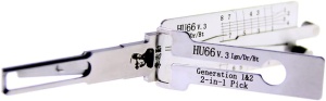 unealta profesionala lacatus auto Lishi HU66 generation 1 si 2 2 in 1 pick