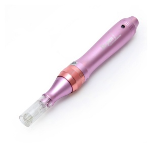 DermaPen Techstar® Dr Pen M7, 2 Capete de Rezerva, Ace Otel Inoxidabil, Corp Aliaj, Ergonomic, Regenerare Piele, Lifting, Viteza Reglabila, 5 Viteze, Rose - Img 2