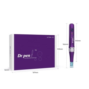 DermaPen Techstar® Dr Pen Premium X5, 2 Capete de Rezerva, Ace Otel Inoxidabil, Corp Aliaj, Ergonomic, Regenerare Piele, Lifting, Viteza Reglabila, 5 Viteze, Purpuriu - Img 11