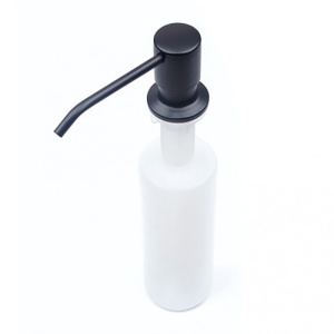 Dozator detergent incorporabil negru cu rezervor alb, capacitate 300 ml
