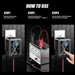 Conectori USB si porturi incarcator Foxsur cu ecran LCD