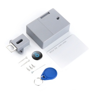Incuietoare inteligenta Techstar gri cu cititor RFID si card albastru