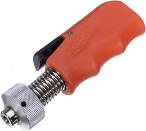Instrument Lacatuserie GOSO Plug Spinner Quick Gun, Pistol Mecanic Rotire Rapida Cilindri Incuietori, 4 Varfuri Metalice Interschimbabile, Mecanism cu Arc - Img 1