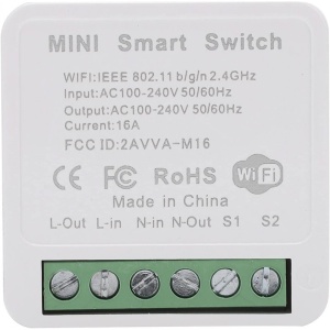 Modul smart Techstar Mini ZigBee cu buton rotund frontal