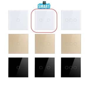 gama culori intrerupator smart touch techstar negru alb gold