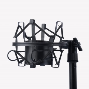 Microfon Profesional de Studio, Techstar® BM800 Condenser, Stand Inclus pentru Inregistrare Vocala, Streaming, Gaming, Podcast, Vlog, Gold - Img 8
