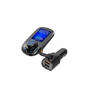 Modulator FM Techstar® T61, Ecran TFT, Wireless, Bluetooth 4.2, Microfon Integrat, Quick Charge 3.0, Slot MicroSD, AUX IN/OUT - Img 7