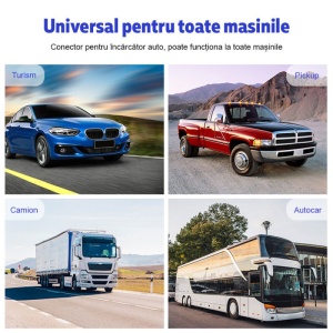 Proiector informatii de bord pe parbriz, Head Up Display Techstar® OBD II, A3, display 3,5 inch, proiectie afisaj bord pe parbriz, GPS, viteza, tensiune, semnal prin satelit - Img 8