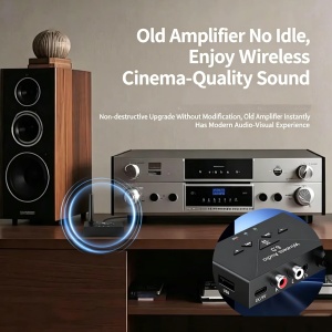 Receiver Audio Bluetooth 6.0 pentru amplificator, sistem Hi-Fi si redare wireless de pe telefon