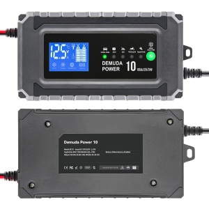 Redresor automat cu afisaj digital, incarcare rapida baterii auto si moto 12V/24V, 10.5A