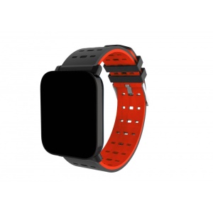 Resigilat Ceas Smartwatch Techstar® A6, 1.3inch, Bluetooth 4.0, Monitorizare Tensiune, Puls, Oxigenare Sange, Alerte Sedentarism, Rosu - Img 3