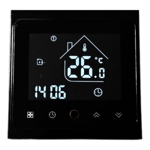 Resigilat Termostat Techstar® Smart TH-20W, Wireless, 16A, 3500W, Google Home, Alexa, Tuya, Senzor Pardoseala, Ecran LED, Negru - Img 4