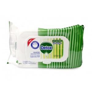 Servetele Umede Igienizante Antibacteriene, Detox, cu Alcool, 80 buc / pachet - Img 1