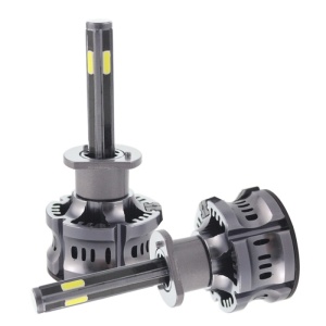 Set 2 LED-uri Auto Techstar® N8, H1, 50w, 5500 Lumeni, 3000K-8000K, AUTO, 12-24 Volti, COB, Canbus, Radiator Aluminiu, 3 Nuante - Img 2