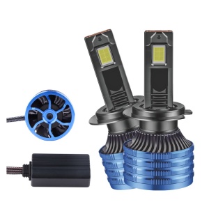 Set 2 LED-uri Auto Techstar® P41, H7, 100w, 16000 Lumeni, 6500K, AUTO, 12-24 Volti, CSP, Canbus, Miez Cupru, Radiator Aluminiu - Img 9