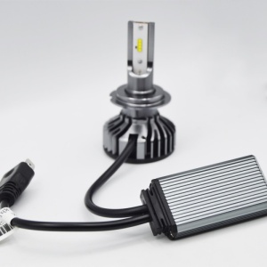 Set 2 LED-uri Auto Techstar® P8, H7, 40w, 4000 Lumeni, 6500K, AUTO, 12-24 Volti, ZES, Canbus, Miez Cupru, Radiator Aluminiu - Img 2