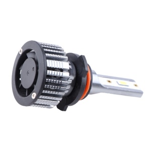 Set 2 LED-Uri Auto Techstar® V8, 9012, 120W, 12-24V, 15000 Lumeni, 6000K, Unghi Fascicul 360°, CSP 3570, Canbus, Radiator Aluminiu, Racire Cooling Tech, Argintiu - Img 5