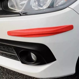 banda protectie rosu auto techstar aplicata pe bara fata masina